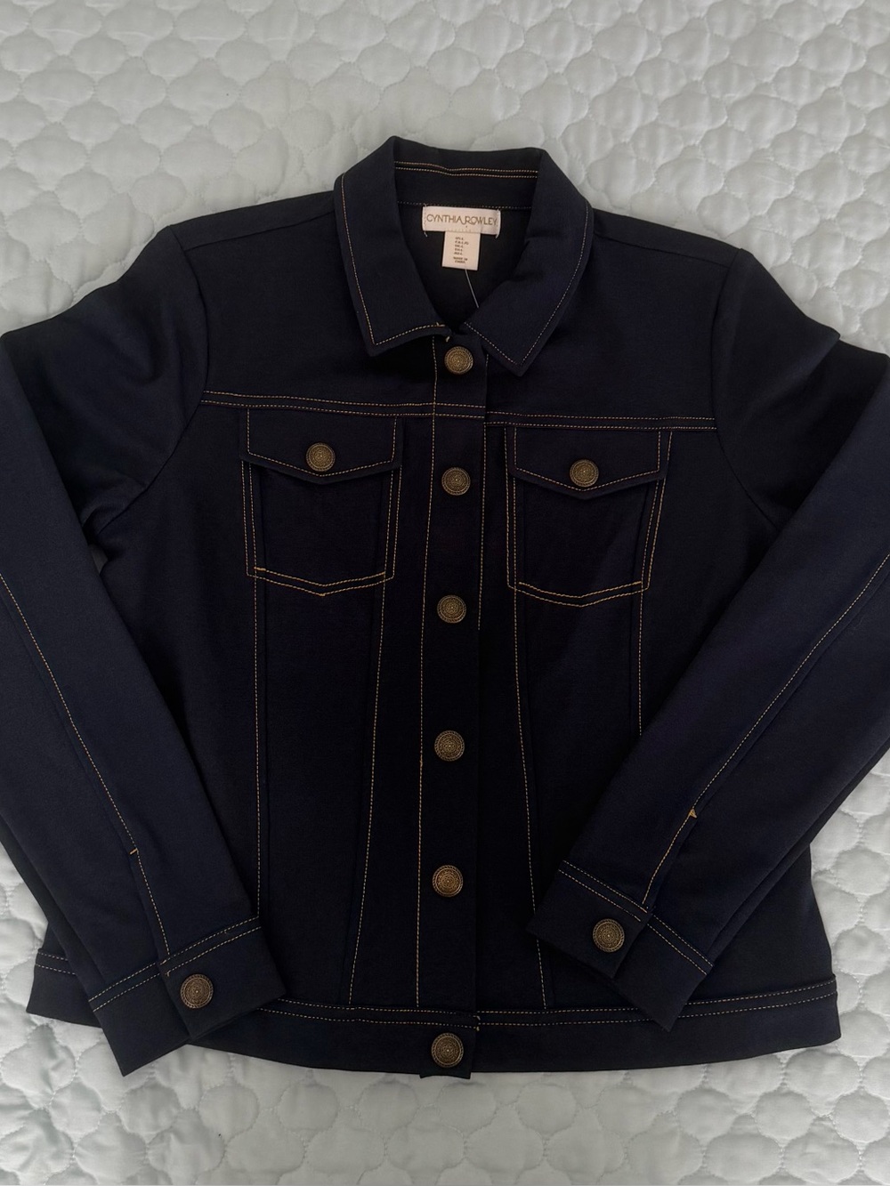NWOT Cynthia Rowley Women’s Stretch Denim Look Jacket